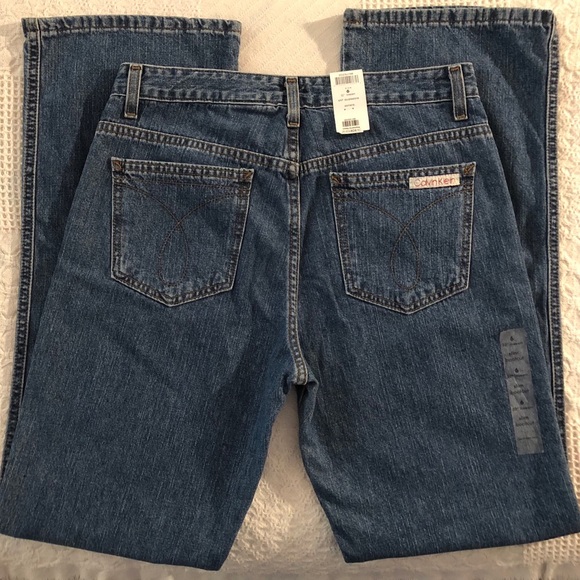 Calvin Klein Slim Boot Cut Denim Jeans 32 inseam - Picture 2 of 6